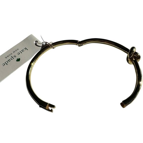 Kate Spade - Gold Sailors Knot hinged Bangle Bracelet, NWT - Picture 6 of 6